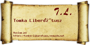 Tomka Liberátusz névjegykártya